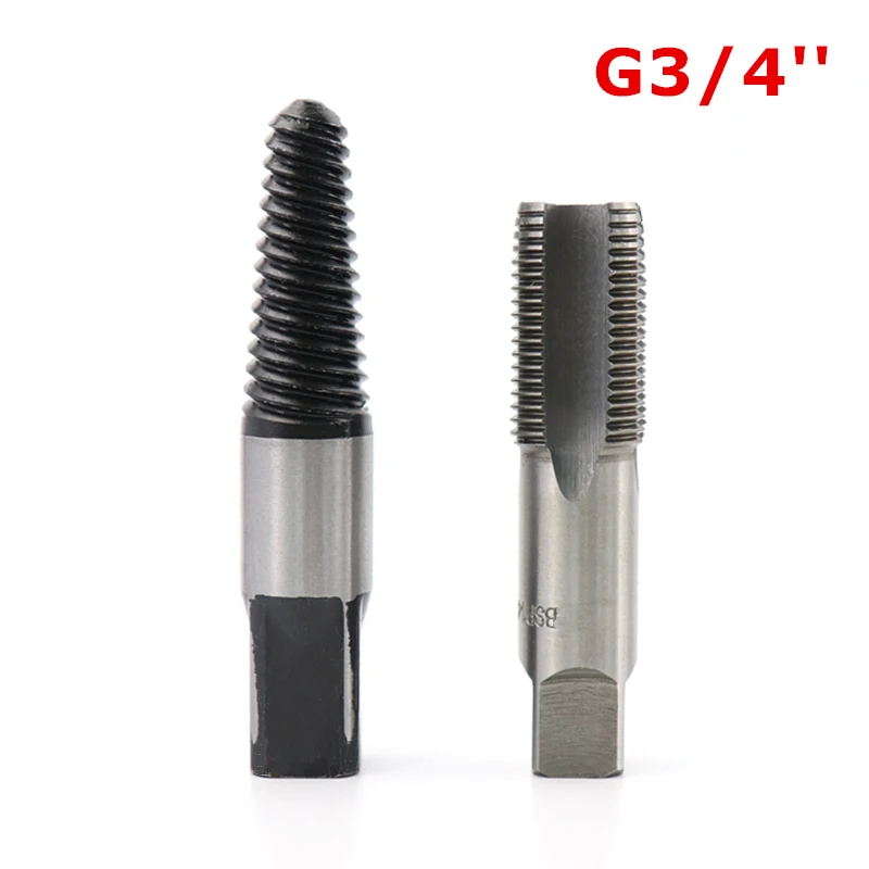 Type-B 2 шт./компл. трубы с резьбой api Метчик G1/2''-G3/4 дюйма водный трубы со сломанными винты сверла по металлу экстрактор для удаления инструменты - Цвет: Type-B