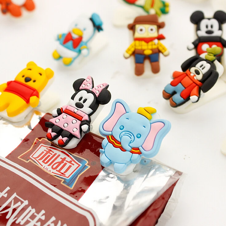 MQStyle 1 шт. новые Мультяшные персонажи зажим для пищевых продуктов клипса заметок