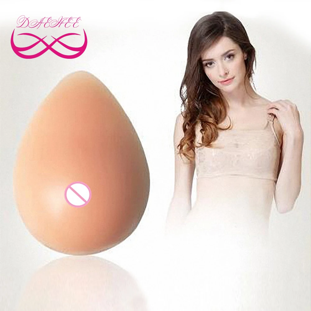 

400g/Piece 100% Soft Nontoxic Medical Silicone Fake Breast Form Boobs Tits Chest For Mastectomy Breast Cancer with Real Touching
