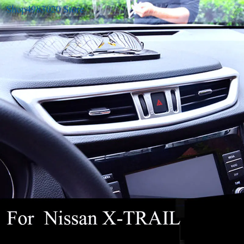 Обшивка автомобильного кондиционера хромированная обшивка для Nissan X trail xtrail T32/Rogue