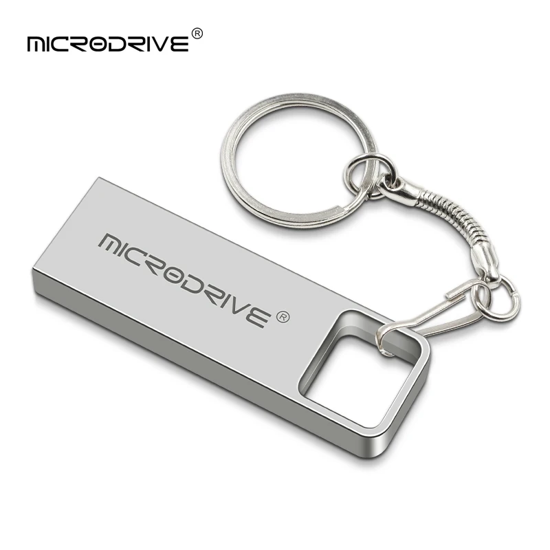 Серебристый/черный металлический флеш накопитель 16 ГБ 32 мини usb 64 128 2 0 брелок