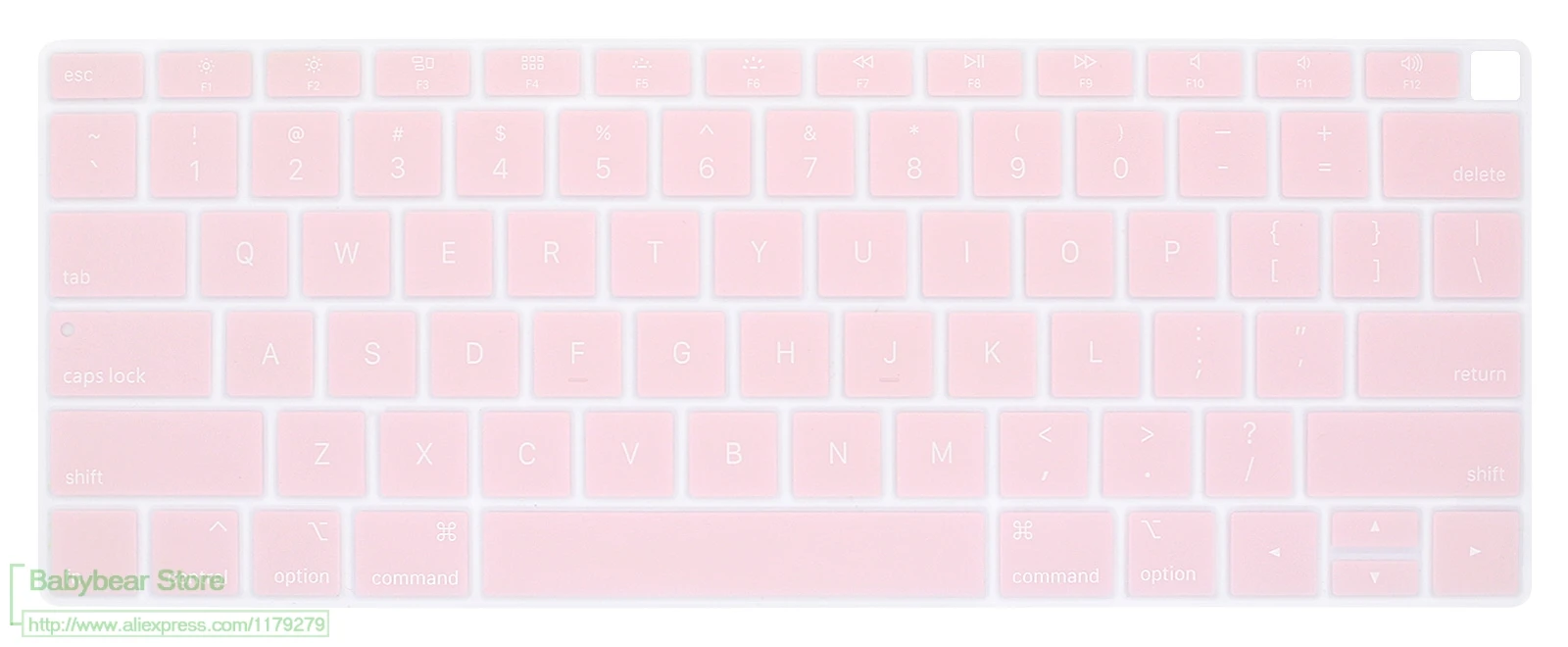 Силиконовый чехол для клавиатуры с защитой кожи на английском языке Apple MacBook Air 13