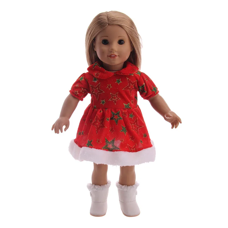 LUCKDOLL7 кукла рождественское платье подходит 18 дюймов Американский 43 см детская кукла одежда аксессуары, игрушки для девочек, поколение, подарок на день рождения - Цвет: n110