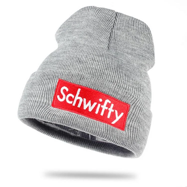 2018 Новая мода унисекс Повседневная шапка Schwifty письмо теплые шапочки для женщин и