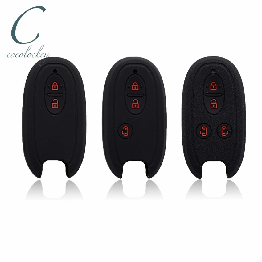 

Cocolockey Key Cover Fob Case Shell for suzuki e alto hasla 1 - lapin wagon r Smart Key Silicone Car Key Cover Silica Gel