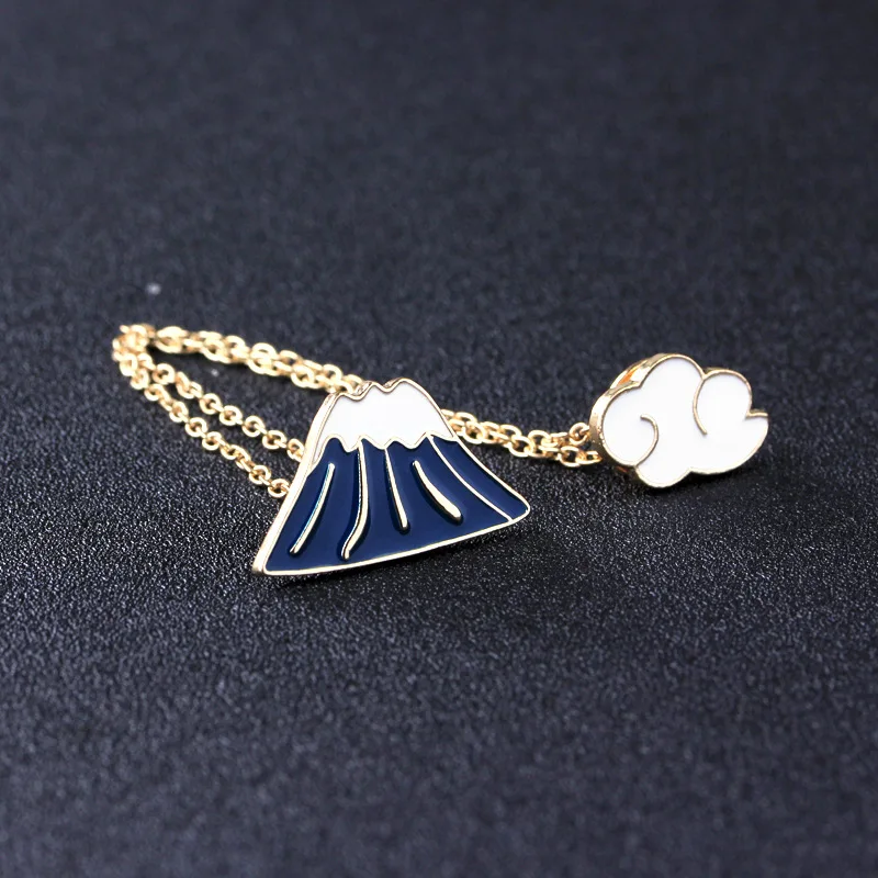 Крепление Fuji облако Броши для женщин шарф вечеринка костюм безопасная брошь