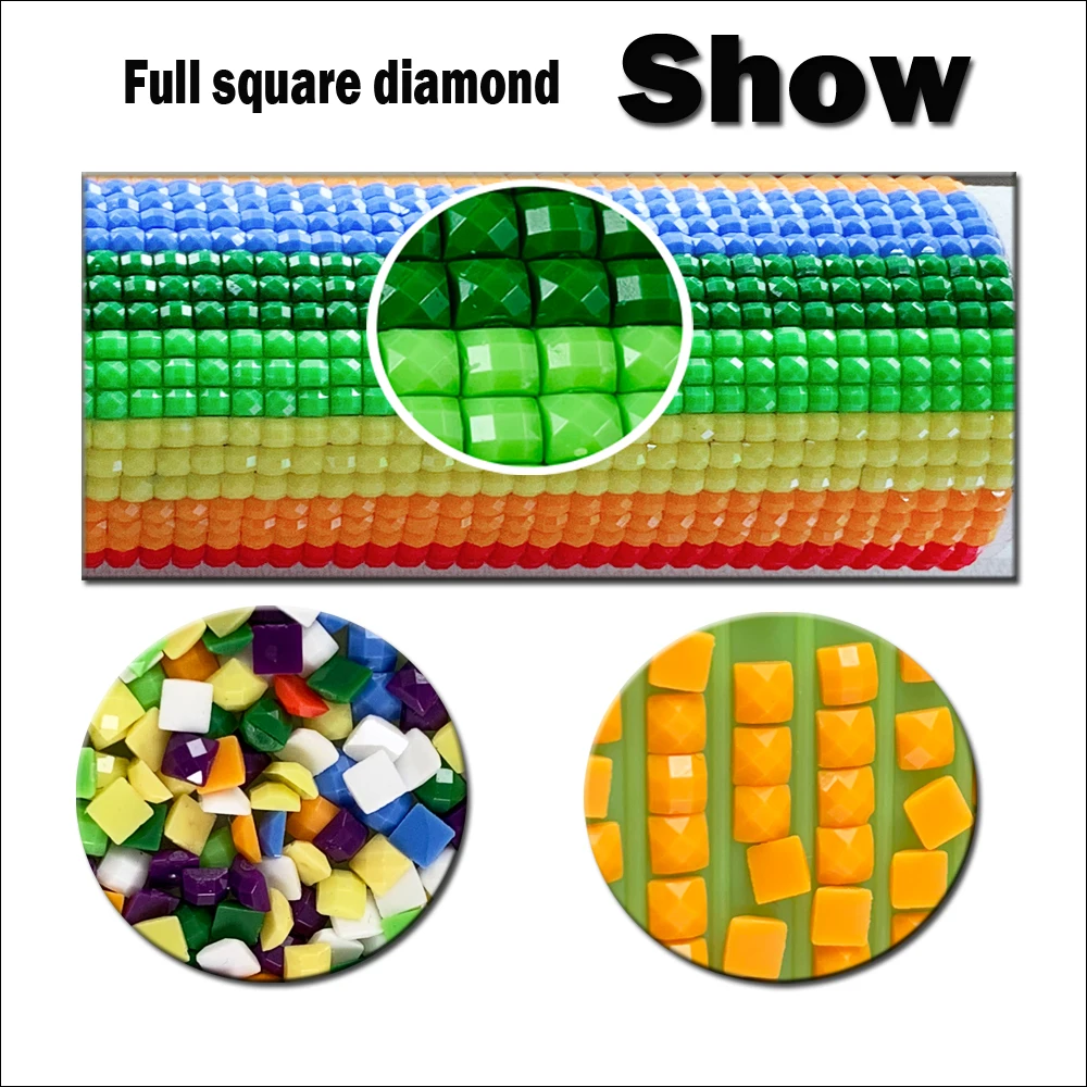

5D DIY full Square round drill Diamond Painting Embroidery Wolf family Cross Stitch Rhinestones Diamond Mosaic decor gift