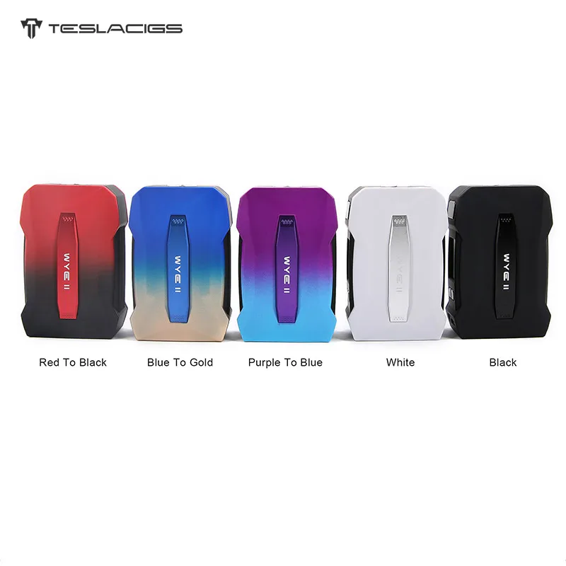 Оригинальный Teslacigs Tesla Wye II 215 W коробка мод питание от Двойной 18650 супер легкий Vape VS