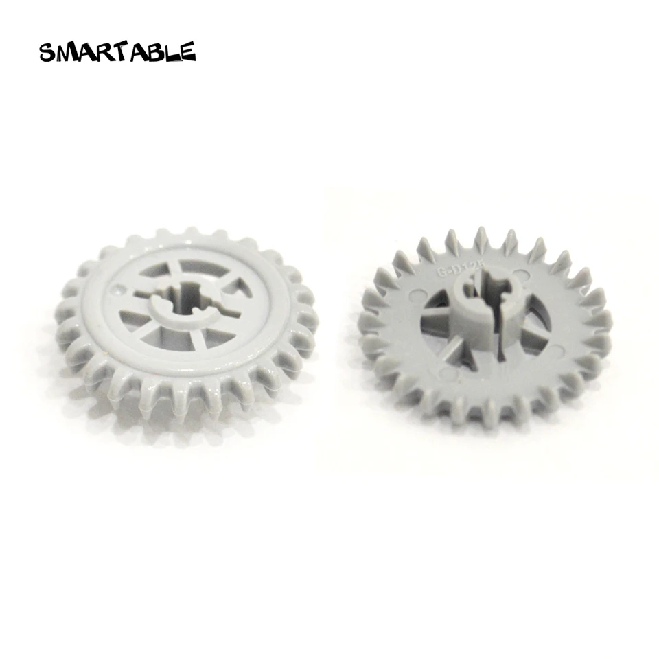 Smartable MOC высокотехнологичная шестерня с 24 зубьями, корона, строительные блоки, набор деталей, игрушки, совместимы с 3650b 30 шт./лот
