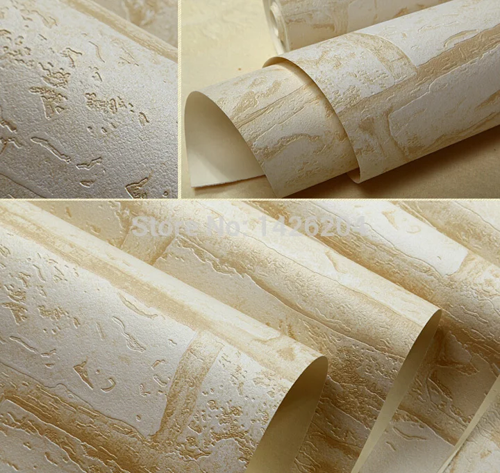 3D ПВХ белый желтый кирпичная стена обоев для гостиной столовой виниловые обои Papel