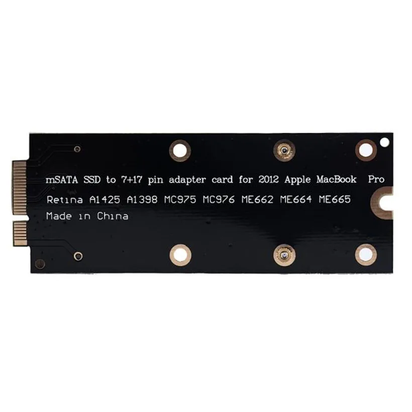 Продвинутый компьютерный адаптер 2018 новый mSATA As SSD для MacBook Pro Retina 2012 Для IMAC A1398 MC975