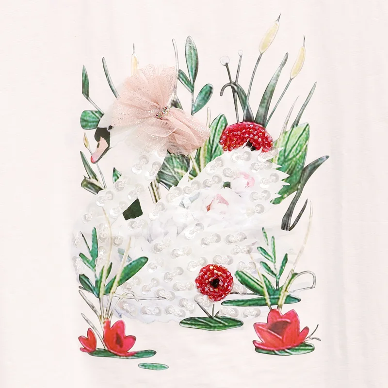 Повседневная Свободная Женская футболка 2019 летняя новая Корейская стильная