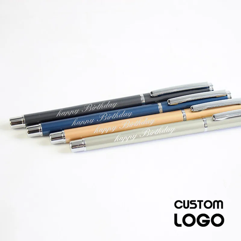 1 комплект металлические гелевые ручки деловая подпись в офисе черная углеродная