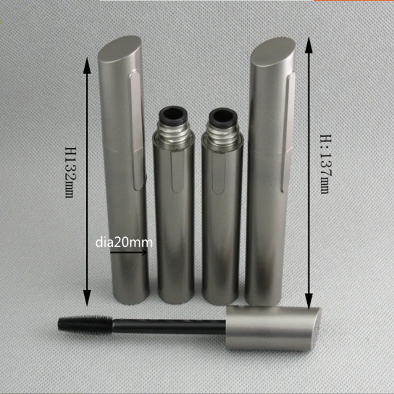 

20ps/Lot 10ml Empty Makeup Mascara Container Bottle Tube With Soft Silicone Brush,New Eyelash Cosmetics Applicator Bottle Grey