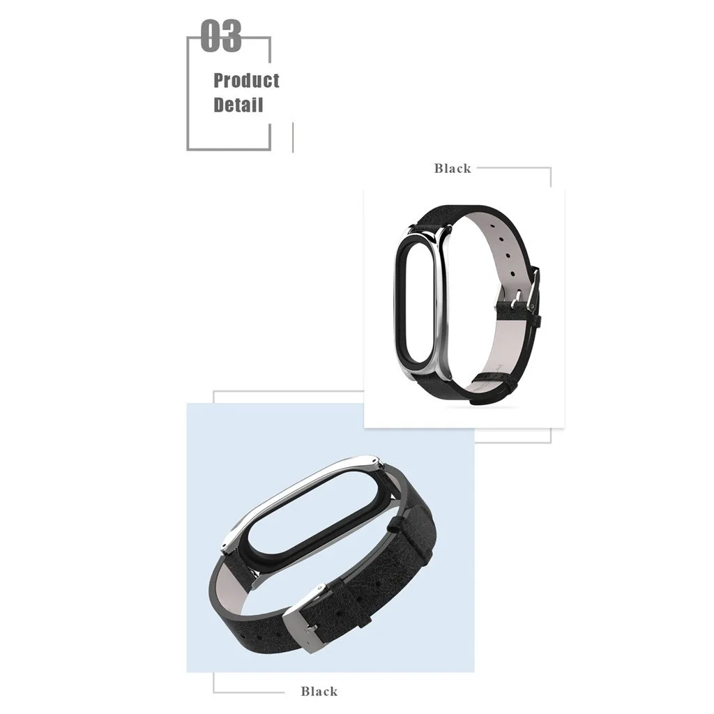 Горячая Распродажа, цветной кожаный Xiaomi mi-браслет 4 mi Band 4, браслет из нержавеющей стали mi Band 4, сменный ремешок на запястье