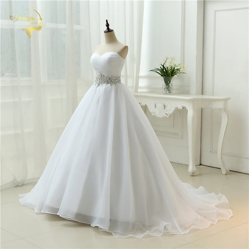 Лидер продаж, белое платье Vestido De Noiva, дизайн, а-силуэт, идеальный пояс, Robe De Mariage, без бретелек, на шнуровке, свадебные платья OW 7799