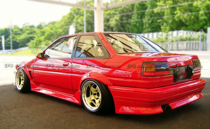 FRP RUF комплект для Тойота AE86 Trueno стиль стекло волокно передний/задний бампер