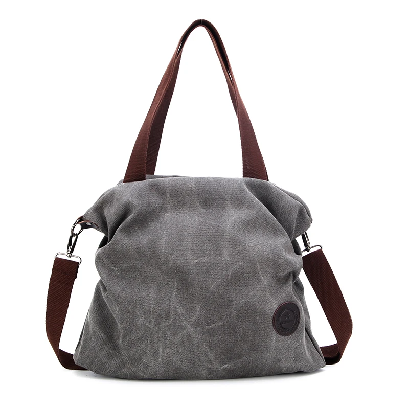 2019 Ruched Новое прибытие твердые случайные молнии Холст сумки на плечо для женщин