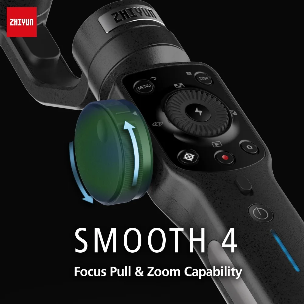 Zhiyun Smooth 4 3 Axis Gimbal Steadicam Стабилизатор для iPhone X 8 Gopro Hero 5 SJCAM SJ7 Xiaomi Yi 4k Экшн-камера