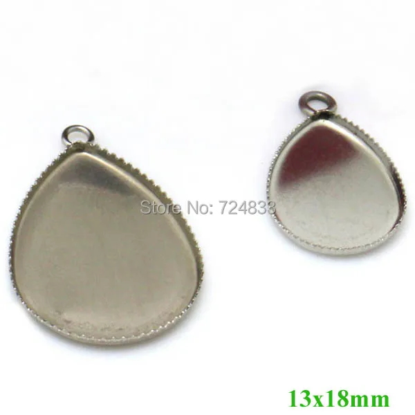 Пустая Подвеска из нержавеющей стали безель с петлей основания соединители