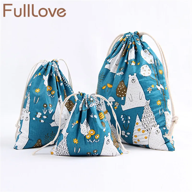 Сумка мешок FullLove для подарка на свадьбу или вечеринку 3 шт./компл.|home storage|travel bag