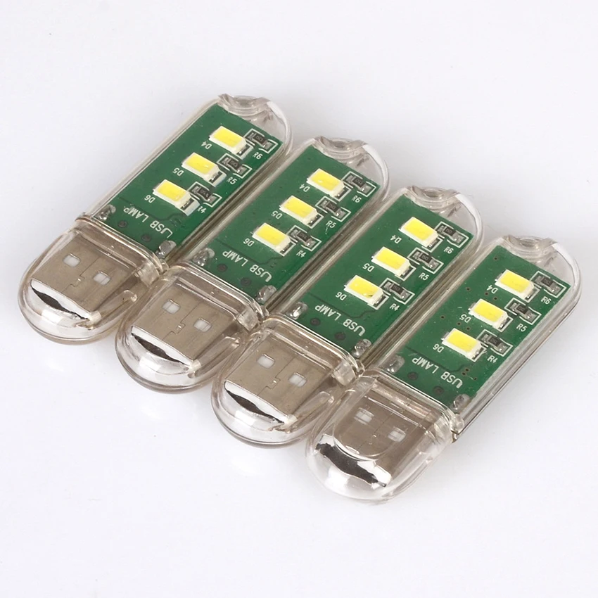 Портативный мини USB 3LED лампа книга светильник s 420MA 2 3 W 5V для кемпинга ПК Ноутбуки