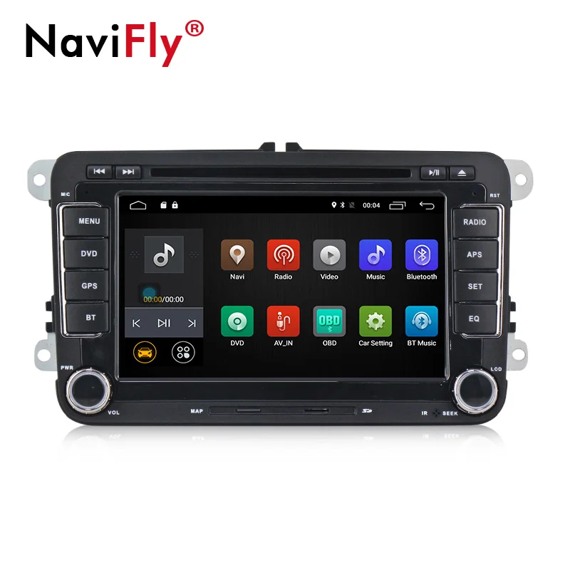 Бесплатная доставка 1024*600 Android8.1 2G ram Автомобильная магнитола для VW GOLF POLO TOURAN MK5 MK6