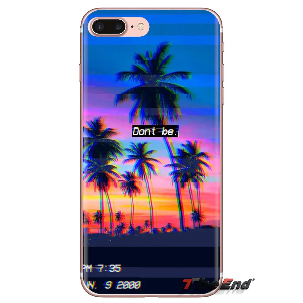 Мягкие прозрачные чехлы для Samsung Galaxy S3 S4 S5 Mini S6 S7 Edge S8 S9 S10 Plus Note 3 4 5 8 9 эстетика vaporwave
