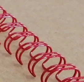 100 шт./кор. A4 Размеры 3:1 шаг 34 кольца 6,4-14,3 мм Цвет стали железа двойные петли провода бандажная проволока расчески связывания кольца - Цвет: 9.5mm-Red