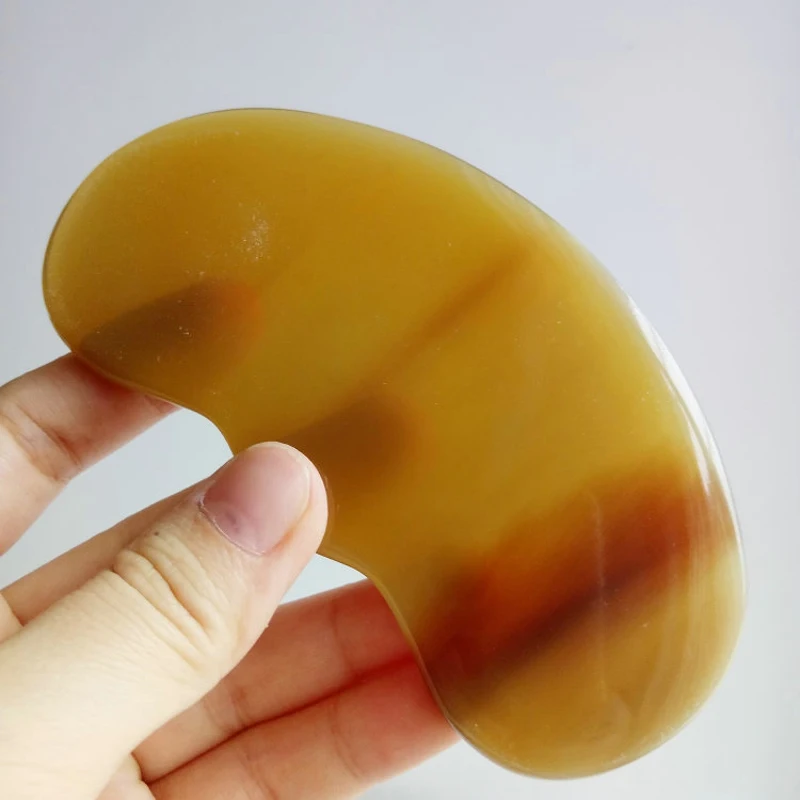 Новый Белый Рог Буффало Gua Sha домашний Guasha доска для женской груди красота