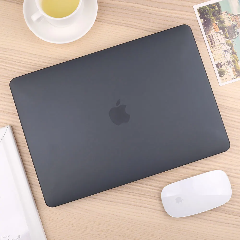 Matte Black Для MacBook Pro Air retina 11 12 13 1" Кристальный и матовый чехол для ноутбука для Macbook Pro 13 15 16 Touch Bar A2159 A1989 A2141 - Цвет: Matte Black