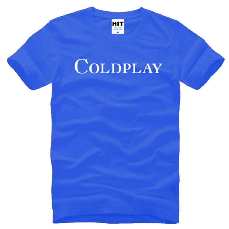 Рок группы Coldplay футболка Для мужчин в стиле хип хоп короткий рукав и круглым