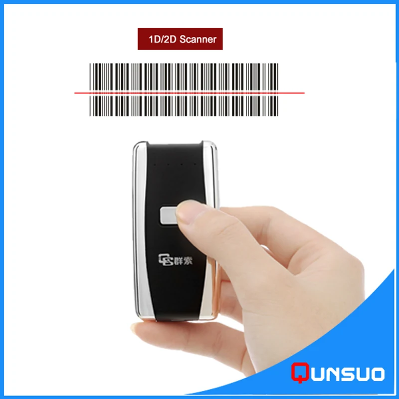 Удобный беспроводной bluetooth сканер штрих кода для склада|barcode scanner|bluetooth barcode