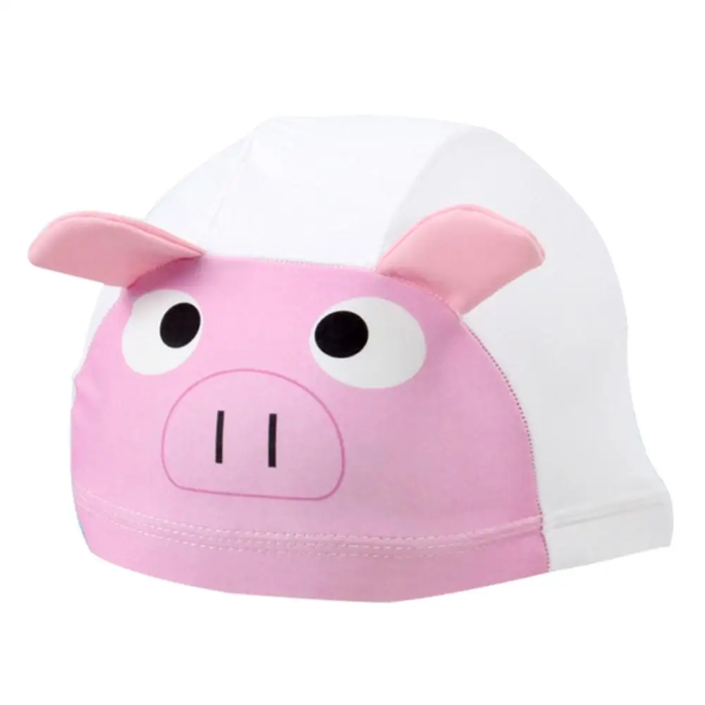 

1pc Swimming Caps Girl Boy Cartoon Animal Swimsuit Fused Cap nti-slip Hat Children Kids Unisex Headwear Sportswear Accessories