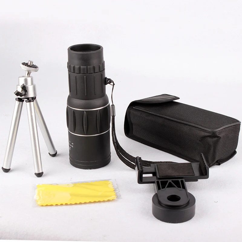 Telescope set 16x52 Двойной фокус Монокуляр зрительный телескоп зум оптический объектив бинокулярное покрытие линзы охотничий оптический прицел Зажим для телефона - Цвет: Telescope set