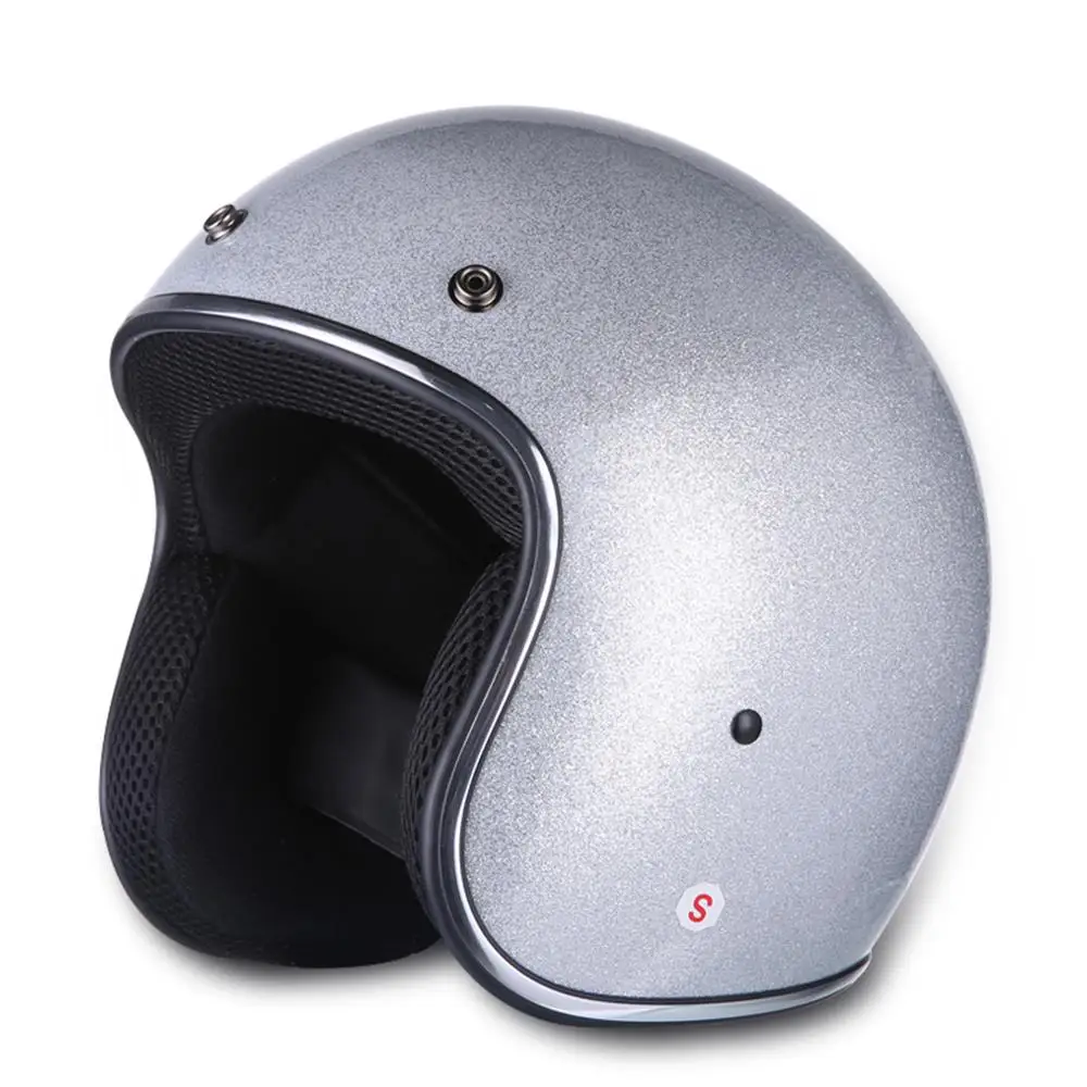 AMZ мотоциклетный шлем в горошек Ретро винтажный Chopper для скутера кафе гонщика