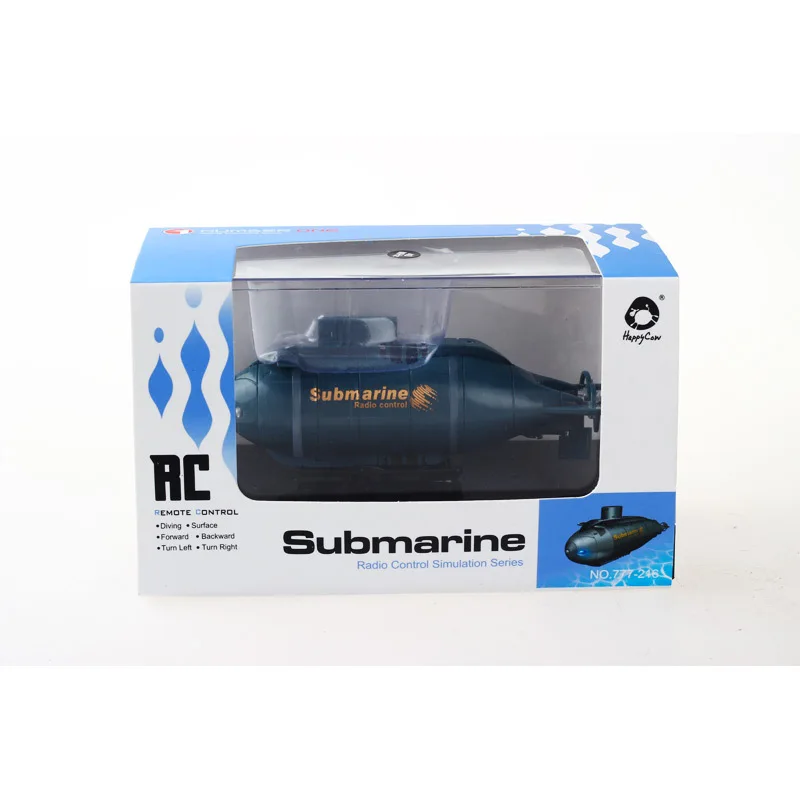 Мини радиоуправляемая подводная лодка 27 МГц Радиоуправление пульто игрушка для