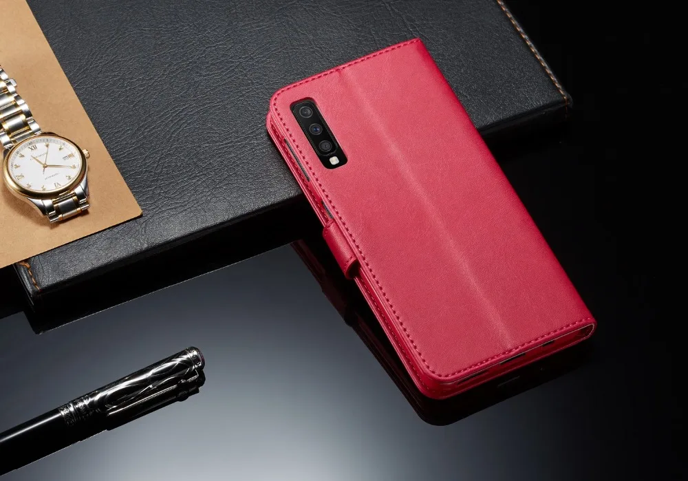Кожаный флип-чехол для samsung Galaxy A7 чехол A750 кошелек чехол для телефона samsung A7 чехол с держателем карты Coque funda