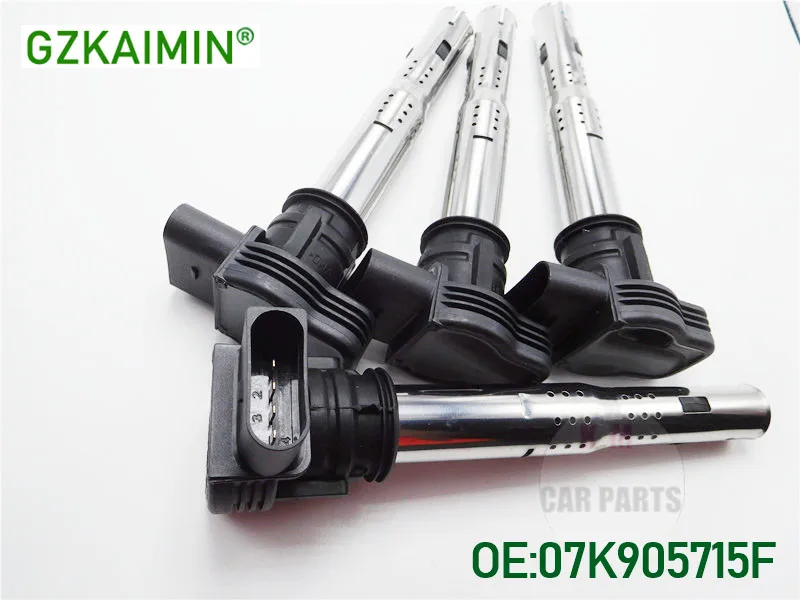 Новая катушка зажигания для Audi A3 A4 A6 S3 TT V-W Beetle Jolf Jett-a Seat Toledo C1394 07K905715F 07K 905 715 F |