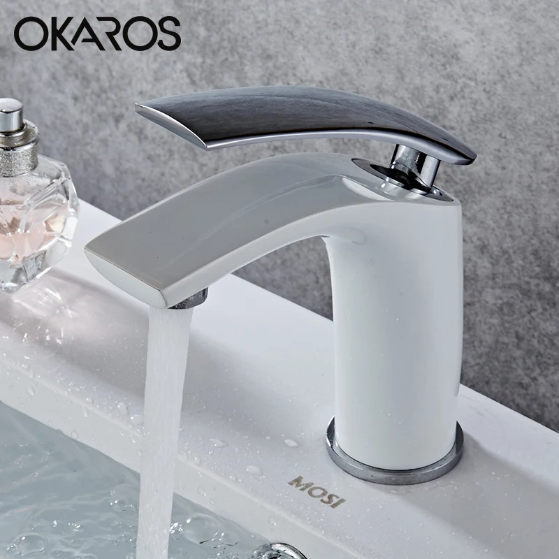 OKAROS Elegent смеситель для ванной комнаты водопроводный цветной Белый Черный