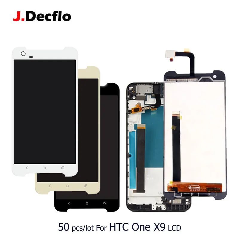 50 шт./лот ЖК дисплей для HTC One X9 сенсорный экран дигитайзер сборка запасные части