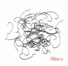 50 штук с высоким содержанием углерода Сталь Кривошип крючки мягкие приманки рукоятки для рыбной ловли для рыбы с крючком крючкообразный крючок рыболовные снасти