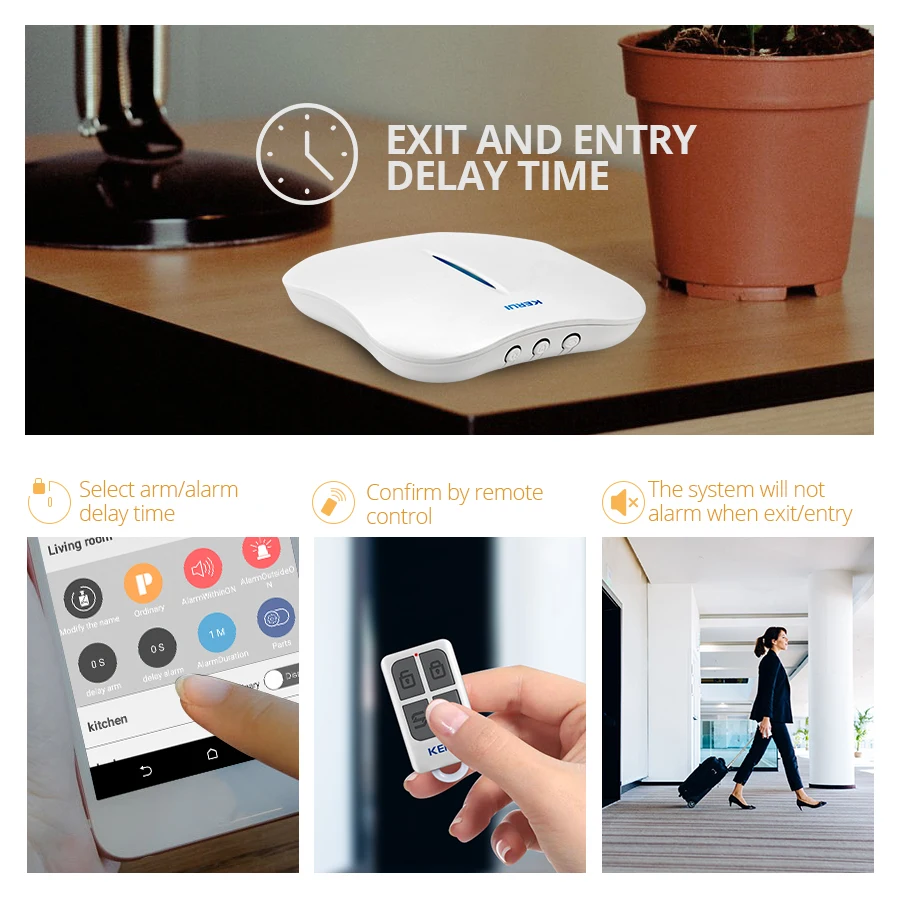 KERUI W1 WI FI сигнализации Системы IOS android приложения Управление безопасности