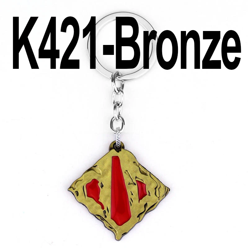 Bronze Игра Dota 2 брелок из сплава бесземный Чемпион щит бронзовые металлические брелки для подарков chaviro брелок дропшиппинг - Цвет: Bronze