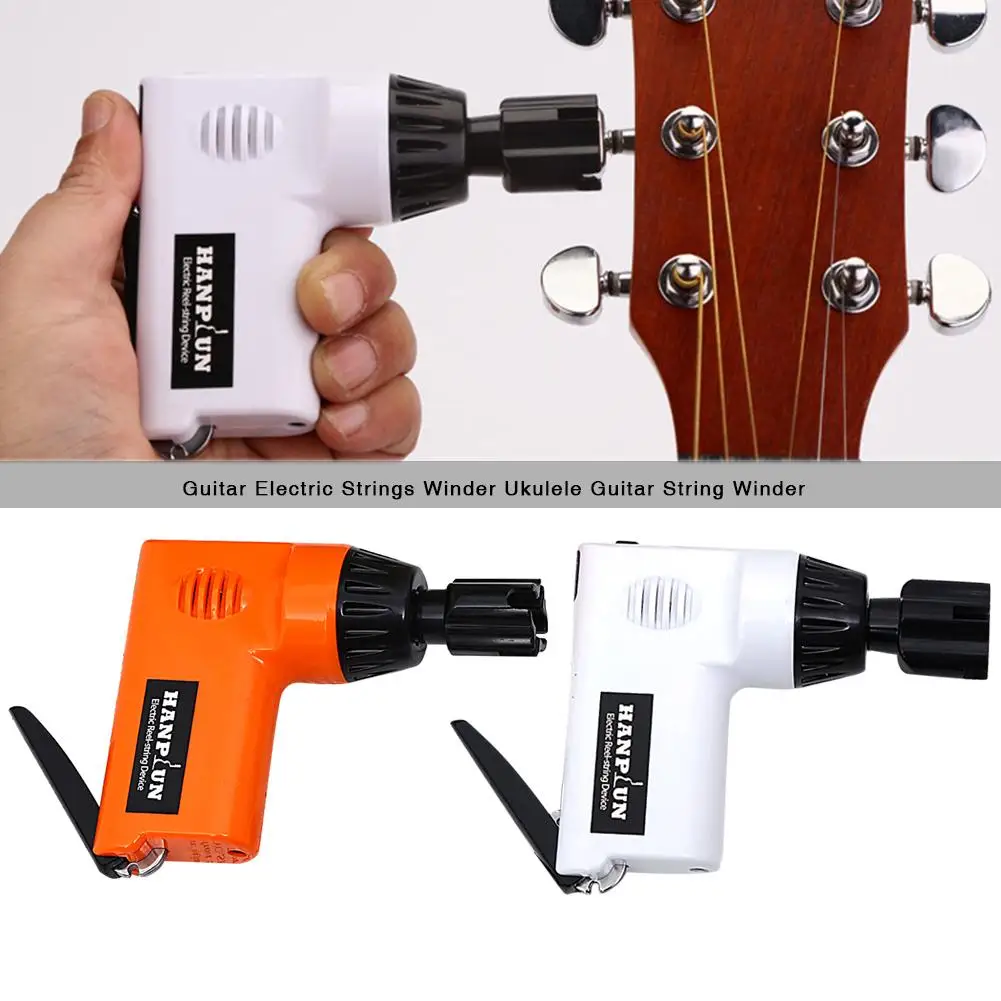 

guitar electric winder Draagbare Automatische Gitaar Elektrische Snaren Winder Met String Cutter Voor Ukulele Guitarra Reparatie