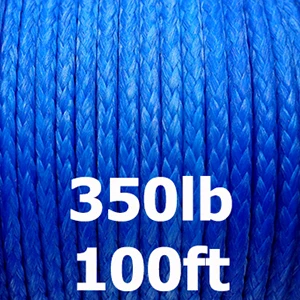 Плетеная UHMWPE леска для рыбалки 100lb-3960lb сильная соленая водная Рыбная леска крепкая веревка для кайта для отдыха на природе и туризма - Цвет: 350lb 100ft blue