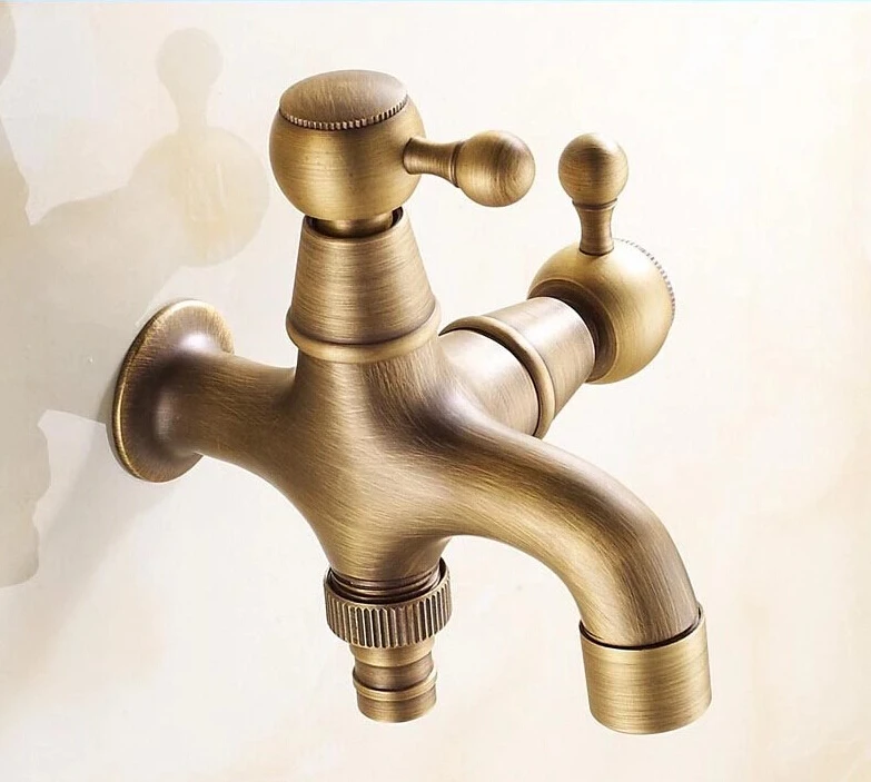 Новый стиль анти-бронзовый водопроводный кран латунь настенный двойное