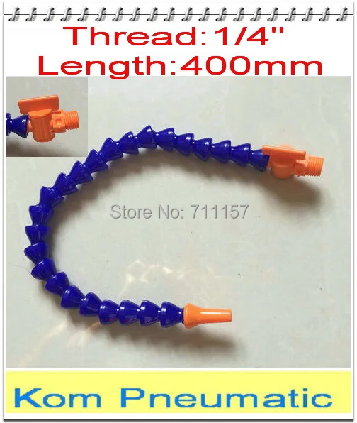 Пластиковый гибкий шланг для воды масла охлаждающей жидкости 400 мм 1/4 дюйма с