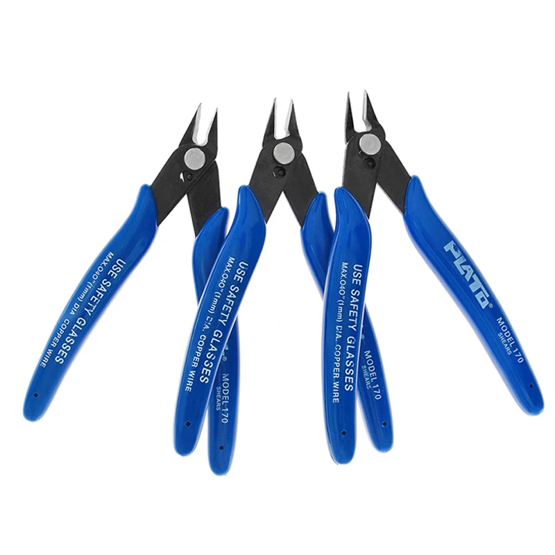 

Electrical Wire Cable Cutters Cutting Side Snips Flush Pliers Nipper Anti-slip Rubber Mini Diagonal Pliers Hand Tools