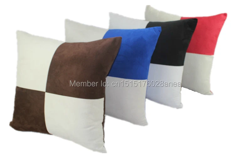 Бесплатная доставка 45*45 см полиэстер замша попеременная наволочка искусственная